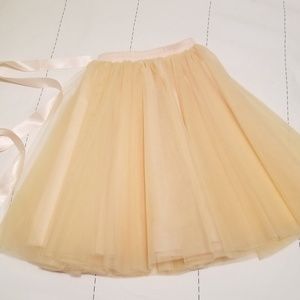Tea Length Layered Tulle Skirt